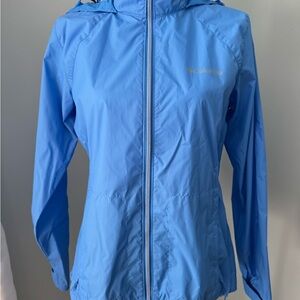 Columbia Women's Light Blue Switchback III Rain Jacket